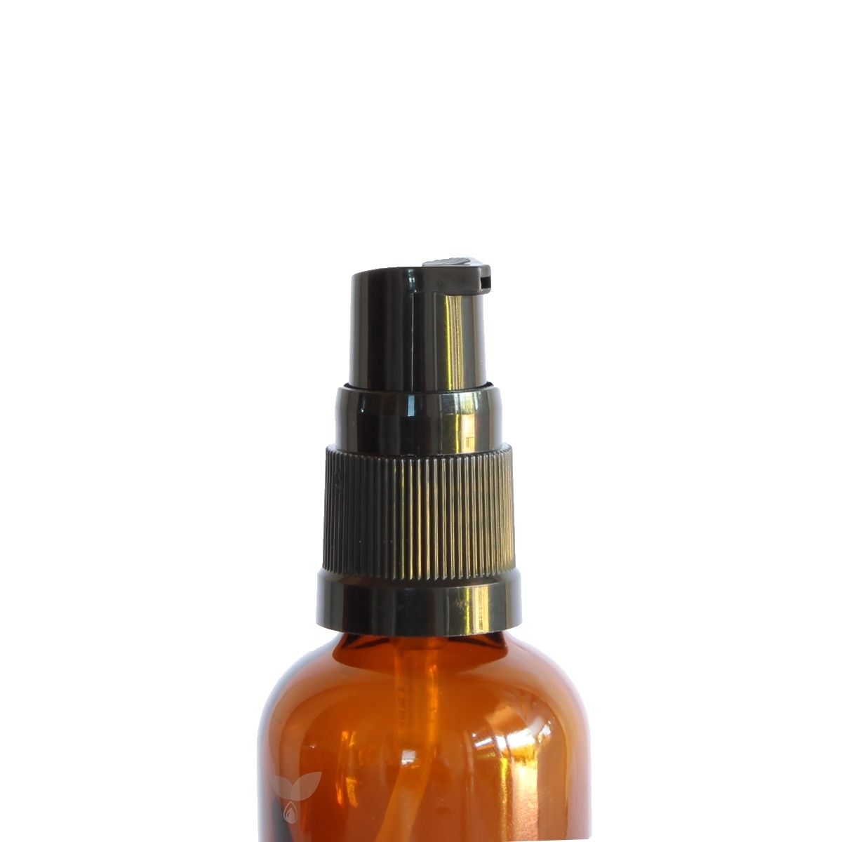 100ml Amber Glass Gel Pump Bottle | Oils for Life Australia