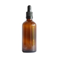 100ml Amber Glass Dropper Bottle - 4 Pack