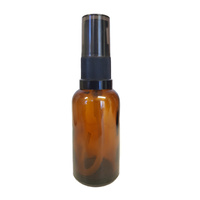 30ml Amber Glass Gel Pump Bottle - 4 Pack