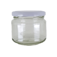 300ml Clear Glass Jar  - 4 Pack