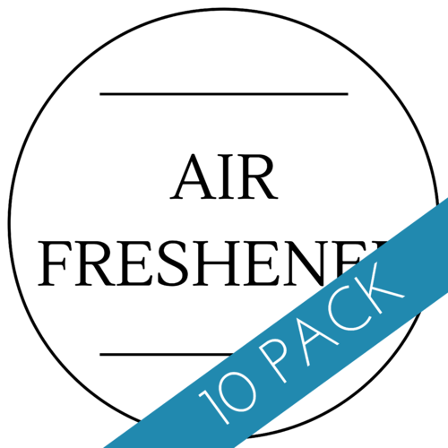 Air Freshener Label 40 x 40mm - 10 Pack