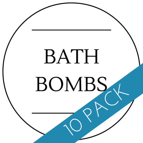 Bath Bomb Label 40 x 40mm - 10 Pack