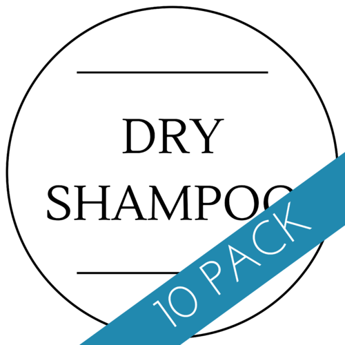 Dry Shampoo Label 40 x 40mm - 10 Pack