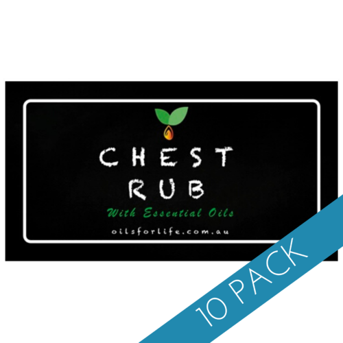 Chest Rub Label - 10 Pack DISCONTINUED
