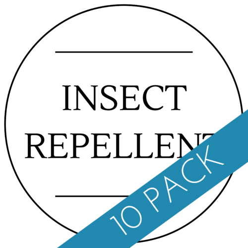 Insect Repellent Label 40 x 40mm - 10 Pack