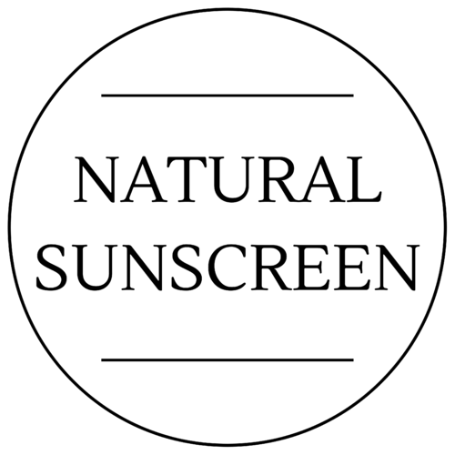 Natural Sunscreen Label 40 x 40mm