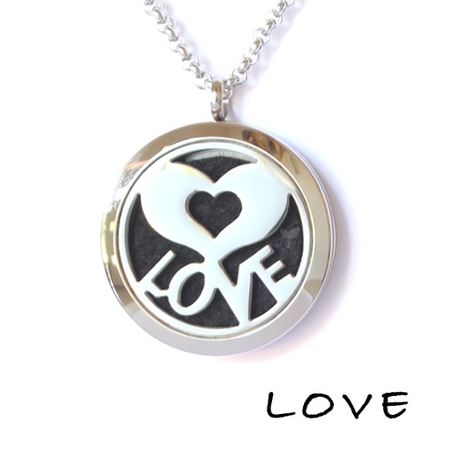 Stainless Steel Diffuser Pendant - Love
