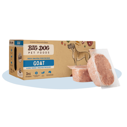 Big Dog BARF Dog Raw Food - Single Protein Goat 3kg - In Store Pick Up Only
