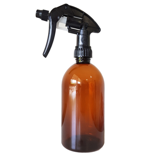 500ml Trigger Spray Bottle - Amber Plastic PREMIUM